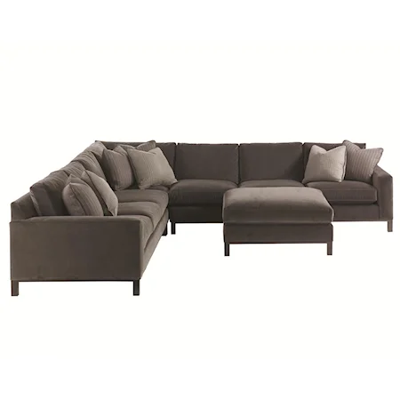 4-Piece Upholstered Sectional & Ottoman